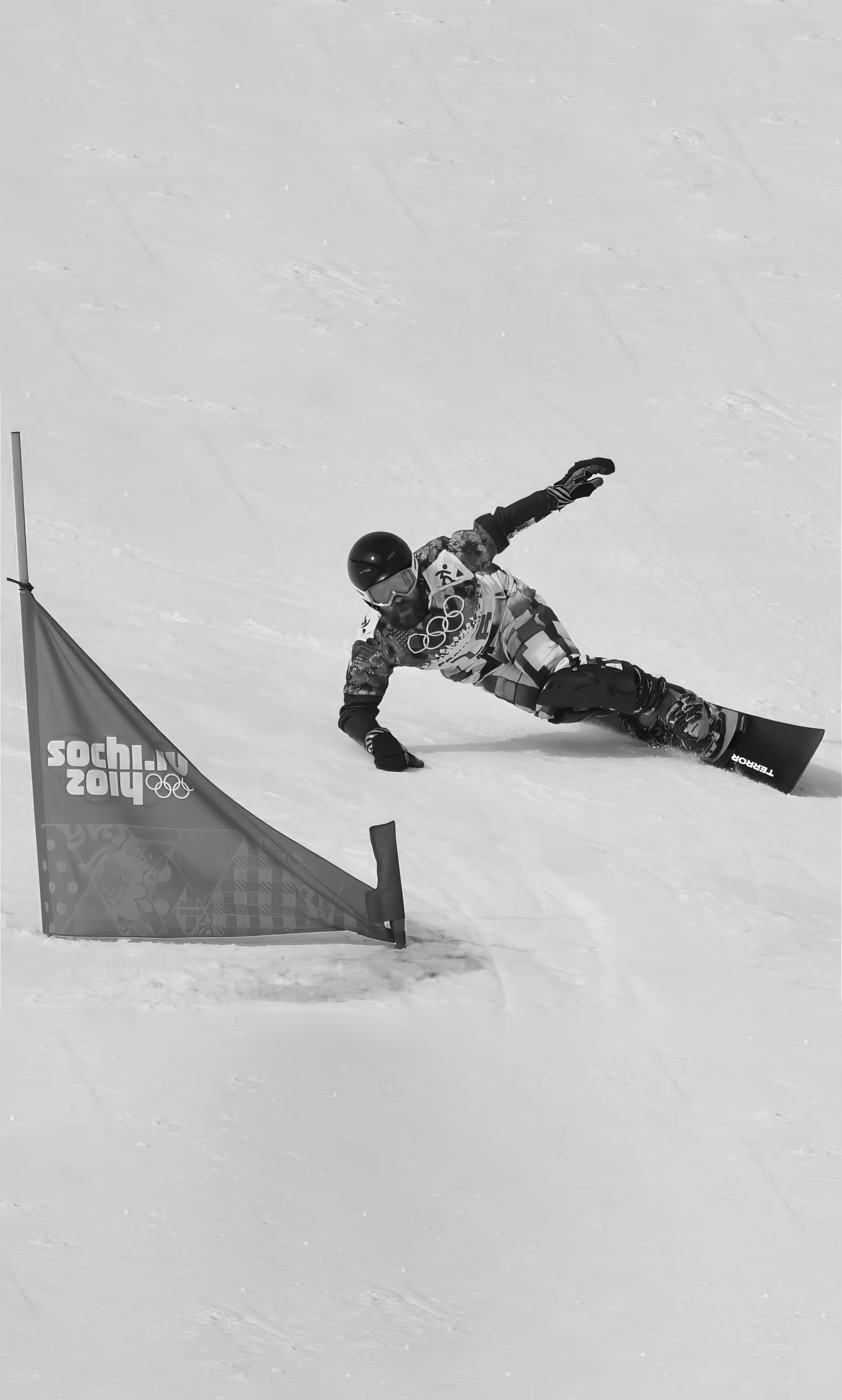 Athletes in the snow
